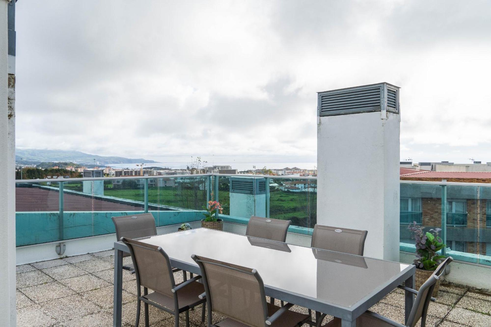 Rooftop Terrace Apartment Pdl Понта-Делгада Экстерьер фото